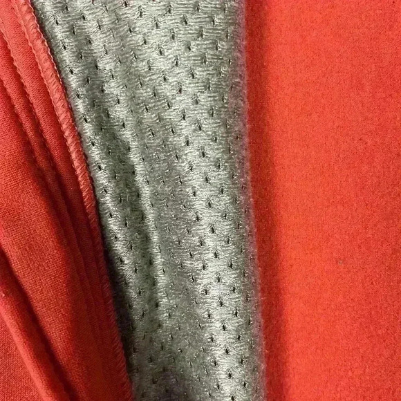 North Face Womens Flight Series Jacket Orange & Maroon SP Zip Front Thumbholes - Picture 4 of 13